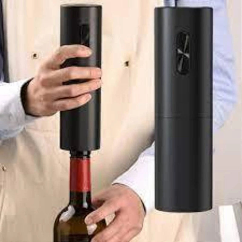 Kit Saca Rolhas Automático Abridor De Vinho Garrafa