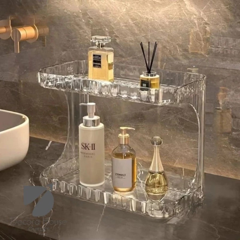Organizador Prateleira Acrilico Transparente Porta Maquiagem Perfumes Multiuso