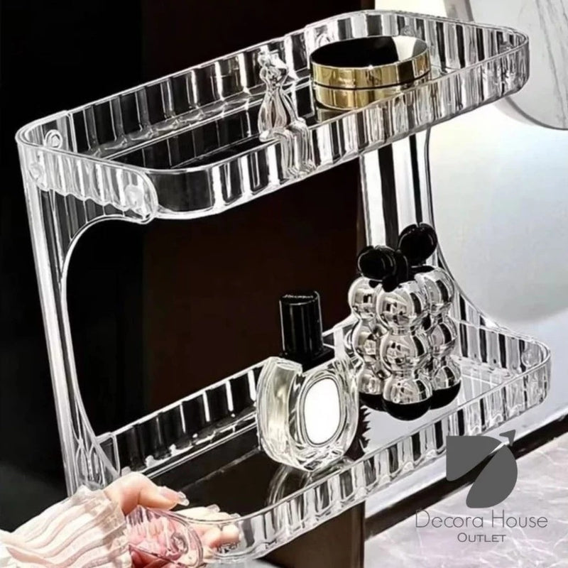 Organizador Prateleira Acrilico Transparente Porta Maquiagem Perfumes Multiuso