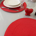 Kit 6 Peças Jogo Americano Redondo Sousplat Cozinha Jantar Descanso de Prato Sousplat Cozinha