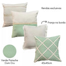 Kit 4 Capas De Almofada Estilo Boho Chic Rustico Decorativas