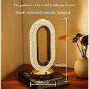 Luminária de Mesa Lâmpada Touch Quarto Luxuosa Cristal Acrílico 3 Tons de Led