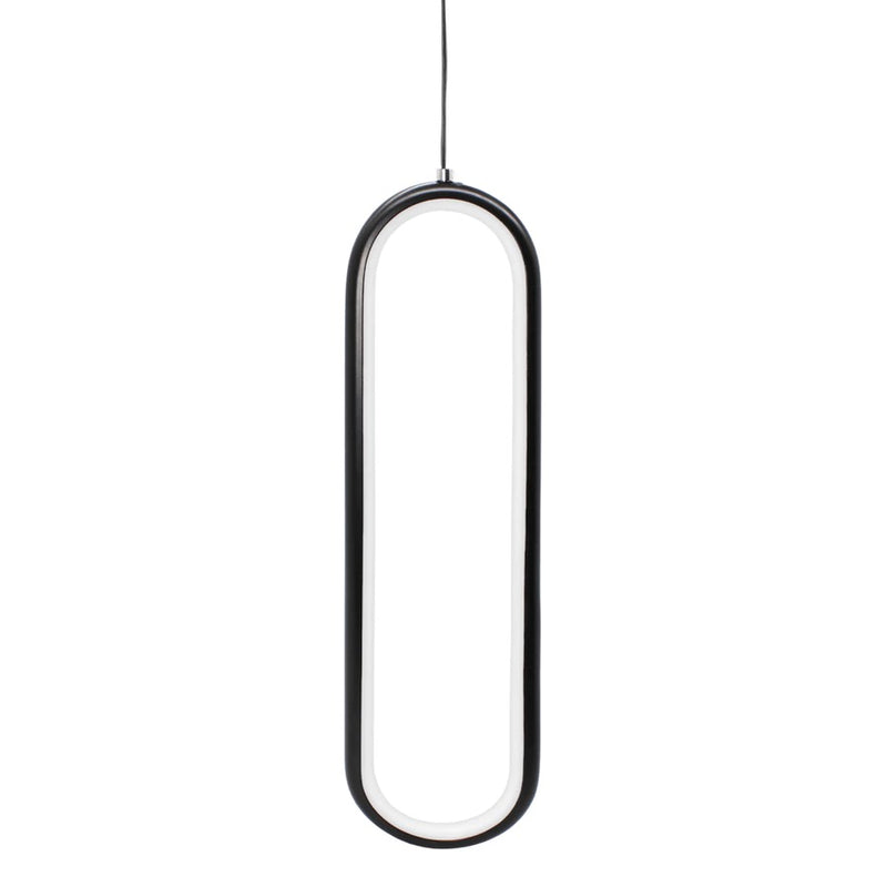 Luminária Pendente Teto Lustre Luminar Led Preto Bivolt Pd50