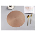 Kit 6 Peças Jogo Americano Redondo Sousplat Cozinha Jantar Descanso de Prato Sousplat Cozinha