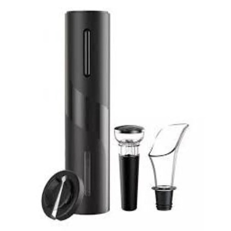 Kit Saca Rolhas Automático Abridor De Vinho Garrafa